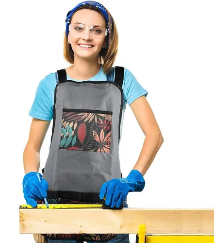 Miniatura 6 de Garden Apron Oxford Cloth Work Apron With Pockets Adjustable Heavy Duty Tool Apron for Men & Women