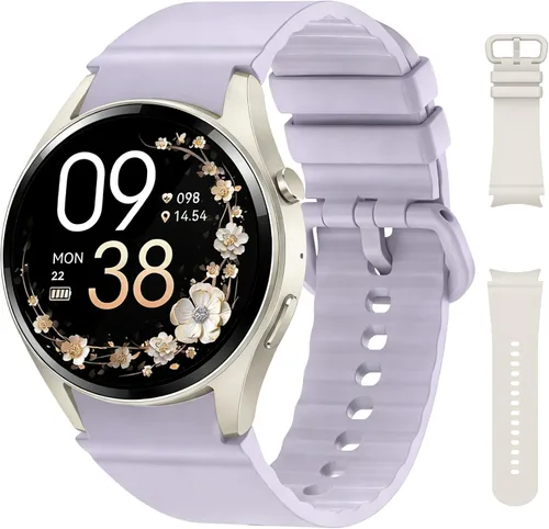 Miniatura 9 de Relojes inteligentes para hombres/mujeres, reloj inteligente Bluetooth de 1.26 pulgadas con monitor de frecuencia cardíaca, SpO2/sueño, más de 110