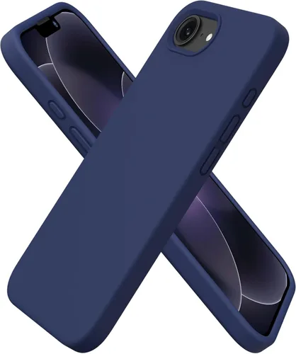 Miniatura 21 de ORNARTO Funda compatible con iPhone 16e de 6.1 pulgadas (2025), silicona líquida de 3 capas cubierta completa de goma de gel suave, funda protectora