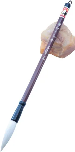 Miniatura 7 de Easyou Hu Brush Cepillo chino para caligrafía y dibujo Sumi puro pelo de cabra fino 1pcs D 0.4 in L: 2.0 in FGYLR
