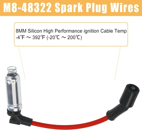 Miniatura 3 de 41-110 Bujías de iridio y cables de bujía M8-48322 para 5.3 6.0L 6.2L Chev-y GM-C Silve-rado Subu-rban Avalan-che Cadi-llac Escal-ade Yu-kon Sierra