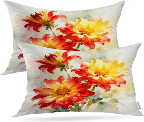 Miniatura 84 de Batmerry Black Cat Green Leaves Throw Pillow Covers, Cat Among Foliage Decorative Pillow Covers Digital Printing Blended Fabric for Couch Sofa Bed