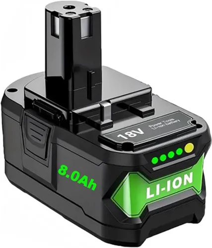 Repuesto de alta capacidad de 8000 mAh para batería Ryobi de 18 V P108 P104 P105 P102 P103 P122 P109 Li-ION compatible con Ryobi 18V ONE+ System