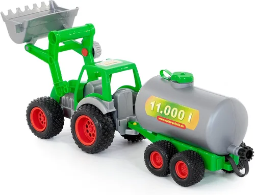 Miniatura 6 de limícola Farmer Technic tractor con pala y cisterna