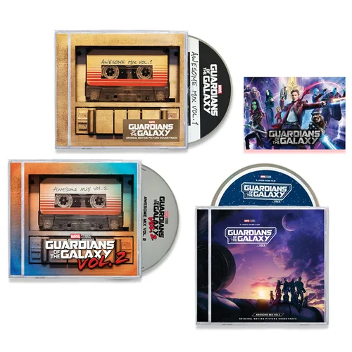 Guardianes de la Galaxia Colección Completa "Awesome Mix": Guardianes de la Galaxia Awesome Mix Vol.1 / Vol.2 / Vol.3 / + Incluye tarjeta de arte