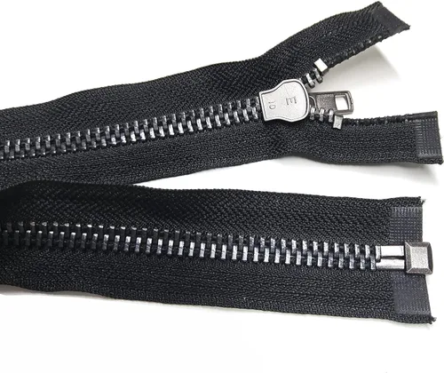 Miniatura 4 de #10 - Chaqueta separadora de 22 pulgadas, cremallera de metal de níquel negro, cremalleras de metal resistente para chaquetas, abrigos de costura