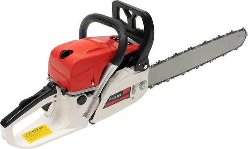 Miniatura 10 de Motosierra de gasolina de 12 pulgadas, motosierra de gasolina de 25.4 cc, 900 W, motosierras de cadena de motor de 2 tiempos, motosierras de gas Rojo