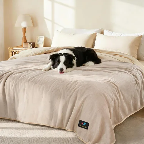 Miniatura 12 de Luciphia - Manta impermeable para mascotas, manta líquida a prueba de orina para perros para sofá, cama, funda protectora reversible de forro polar