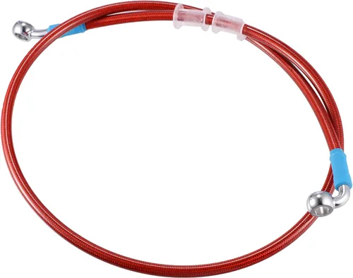 Miniatura 20 de X AUTOHAUX 31.5 in AN3 M10 Línea de freno hidráulico para coche, manguera de aceite, 28 ° 90 ° acero inoxidable para coche, motocicleta, motocross