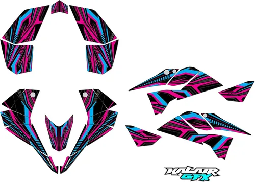 Kit de gráficos para KTM 450XC 450SX 525XC 525SX (2008-2013) Prime Series Cm 16 Mil – ATV UTV Dirt Bike Adhesivos, Quad Dirtbike Racing Decal