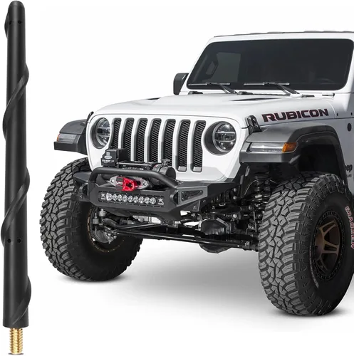 Miniatura 13 de BASIKER Antena para Jeep Gladiator Willys Mojave 2007-2024 2025 2026, accesorios para Jeep Gladiator, 13 pulgadas en espiral Jeep Gladiator Willys