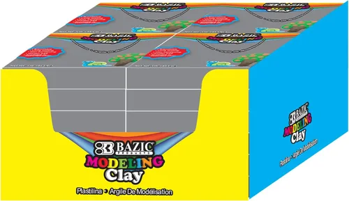 Miniatura 18 de BAZIC Products Arcilla para modelar, color negro, 1 libra, masa de modelado, manualidades, regalo no tóxico para artistas, a granel para aula
