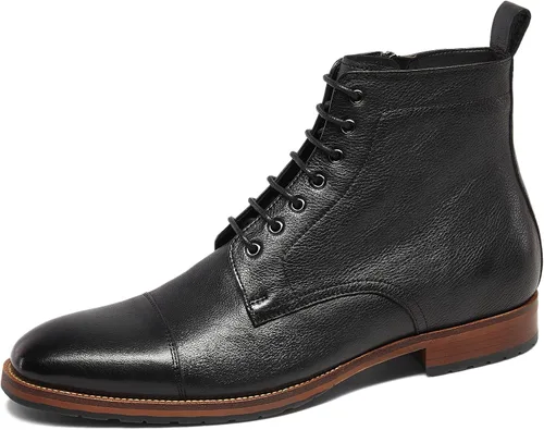 Miniatura 3 de Dockorio Botas chukka casuales para hombre, botas de vestir de cuero para hombre