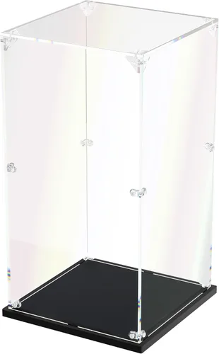 Miniatura 11 de Vitrina de acrílico transparente, vitrina autoensamblable para coleccionables, figuras de acción, muñecas, caja de vidrio alternativa para regalos