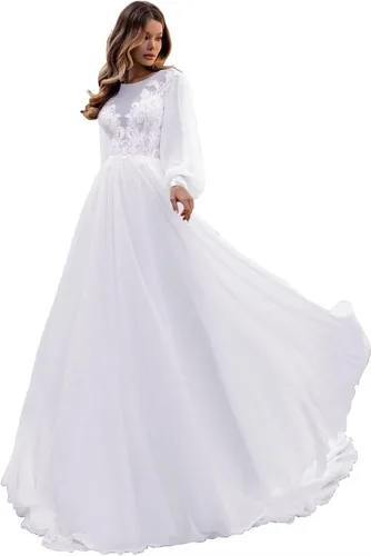 Vestidos de novia de encaje boho para novia 2025 vestidos de baile de tul de manga larga vestido de novia de satén vestido de novia de sirena de