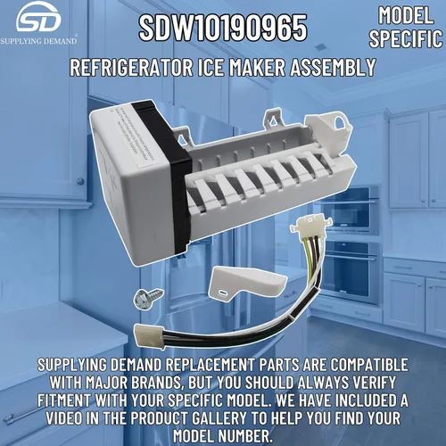 Miniatura 2 de Supplying Demand W10190965 W10190966 Ensamblaje de refrigerador para máquina de hielo de reemplazo. No incluye brazo de descarga. Modelo específico
