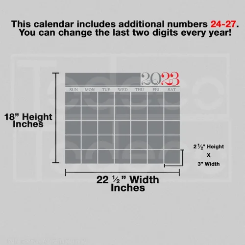 Miniatura 2 de Calendario moderno de 2019 con pizarra para pared, un producto Todeco