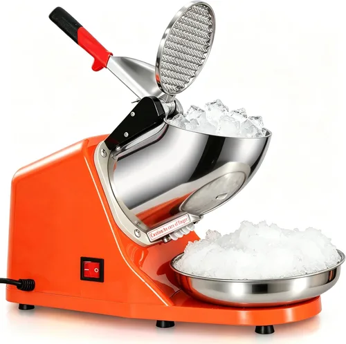 Máquina para picar hielo F2C, 300 watts, para preparar raspados, 143 libras, Anaranjado