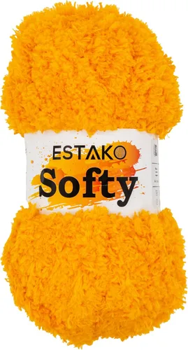 Miniatura 43 de Estako Softy 100% Poliéster Esponjoso Suave Grueso Peso #5 Hilado para Crochet y Tejido 3.52 oz (100 gr) 98 Yds (90 m) (9110 - Blanco)