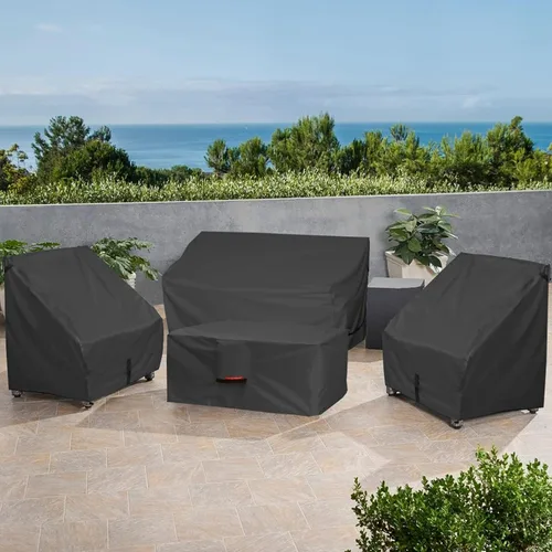 Miniatura 7 de Porch Shield - Funda para chimenea de patio - Funda impermeable 600D para chimenea de exteriores rectangular - Protector de cubierta de mesa