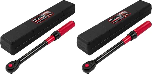 Miniatura 13 de Hairich Llave dinamométrica de 1/4 pulgada, llave dinamométrica de doble dirección pequeña 20-220 pulgadas.libras/2.3-24.9Nm, 72 dientes de alta