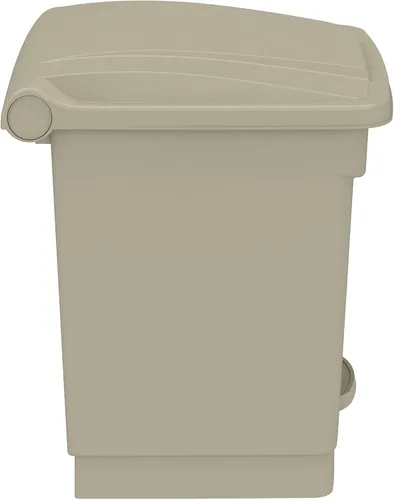 Miniatura 9 de Safco Cubo de basura de plástico para interiores, eliminación de manos libres, 8 galones, color marrón