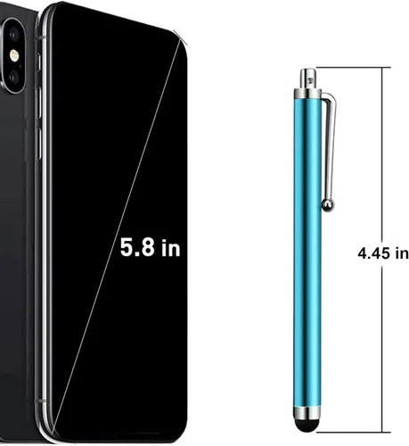 Miniatura 2 de Bolígrafos para pantallas táctiles, paquete de 12 bolígrafos capacitivos universales para pantalla táctil para tabletas, iPad, iPhone, teléfono
