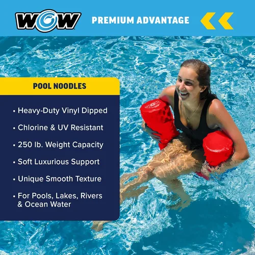 Miniatura 6 de WOW World of Watersports Tubos de Espuma de Primera Clase para Piscina y Flotación, Flotadores de Piscina, Flotadores de Lago Rojo