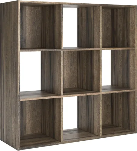 Miniatura 45 de Diseño exclusivo de Ashley Paxberry. Organizador de almacenamiento o librero moderno de 6 cubos, color blanqueado