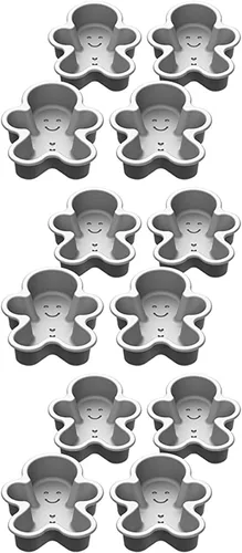 Miniatura 15 de Cuisinart Juego de 4 sartenes estriadas para tartaletas, mini, gris acero Aleación de acero