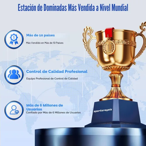 Miniatura 8 de Sportsroyals Power Tower - Estación de barra de dominadas, estación de inmersión estable de 450 libras para gimnasio en casa, equipo de Negro 01