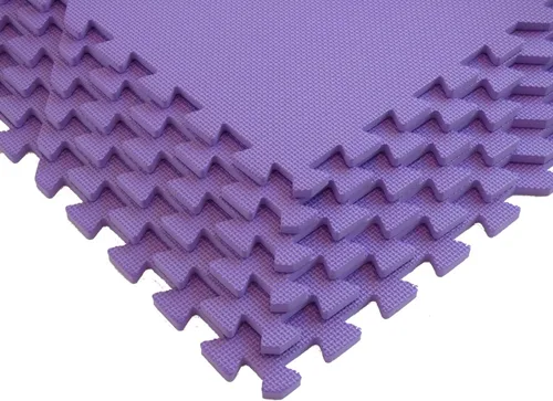 Miniatura 13 de Tapete de entrenamiento con baldosas de espuma entrelazados para pisos de gimnasios. Excelente para pilates, yoga, aeróbica, cardio, entrenamiento