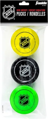 Miniatura 8 de Franklin Sports Mini Discos de Espuma para Hockey - Discos de Hockey de Rodillas en Interior para Niños - Paquete de 3 Discos de Espuma Blanda