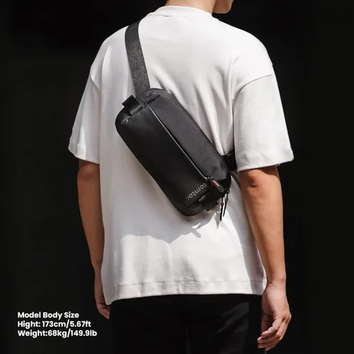 Miniatura 2 de H02 EDC Sling Bag Negro 8-inch