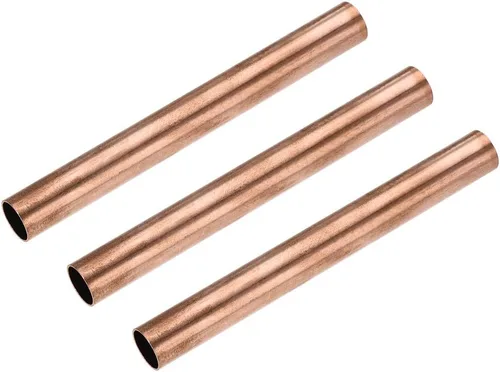 Miniatura 10 de uxcell Tubo redondo de cobre, 0.591 in OD 0.039 in espesor de pared 3.937 in longitud tubo recto tubo 3 piezas
