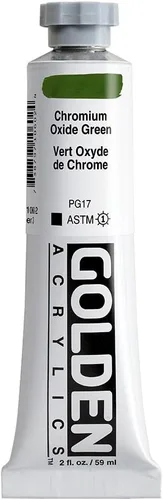 Golden Pintura acrílica densa para cuerpo. Óxido de cromo verde