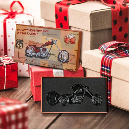 Miniatura 7 de Abrebotellas de cerveza para motocicletas, regalos de cumpleaños y Navidad para hombres, mujeres, marido, novio, regalos de cerveza para hombres