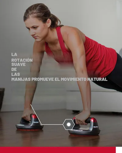 Miniatura 6 de Perfect Pushup Elite - Diseño de mango giratorio con rodamientos de bolas de acero para una rotación suave y sin esfuerzo del mango - Agarres