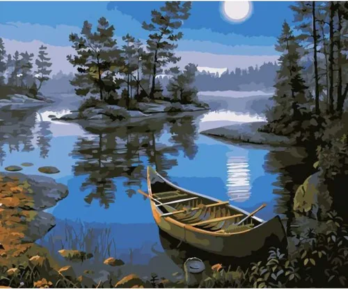 Miniatura 33 de Kit de pintura por números de Ledgebay para adultos: kit de pintura por números para principiantes a avanzados - Divertidos proyectos de arte y Ruta