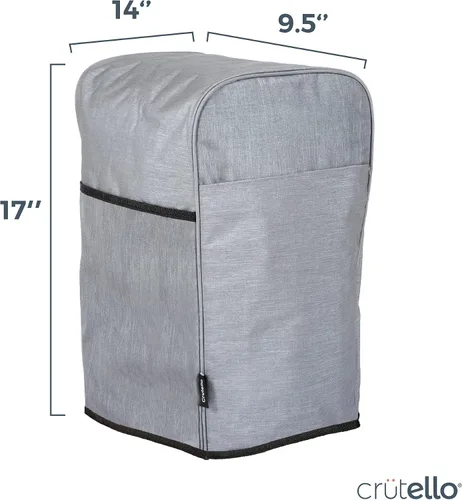 Miniatura 2 de Crutello Kitchenaid - Funda para batidora de pie con bolsillos de almacenamiento para mezcladores de 5 a 8 cuartos de galón, cubiertas antipolvo