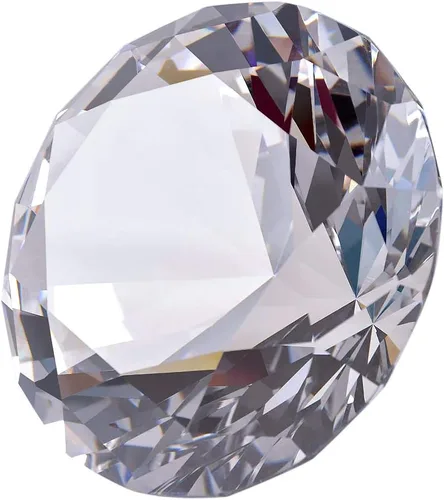 Miniatura 10 de LONGWIN Pisapapeles de diamante de cristal de 80 mm (3.1 pulgadas), joyas para decoración de boda, centros de mesa, decoración para el hogar (Azul)