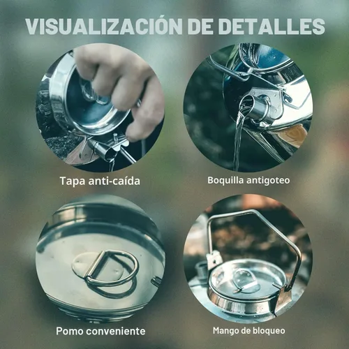 Miniatura 4 de Fire-Maple Antarcti - Hervidor portátil de acero inoxidable ligero de 1 litro Tetera de campamento duradera y portátil Ideal
