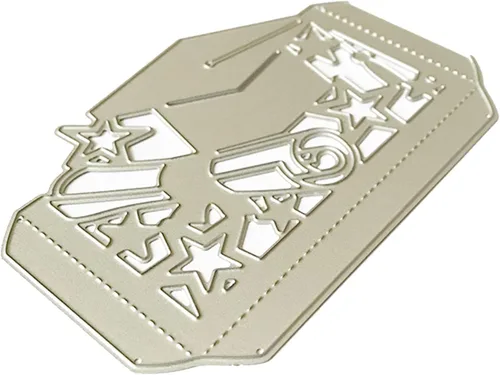 Troqueles de metal para sombrero de graduación, troqueles de corte para hacer tarjetas, troqueles en relieve para álbumes de recortes, decoración de