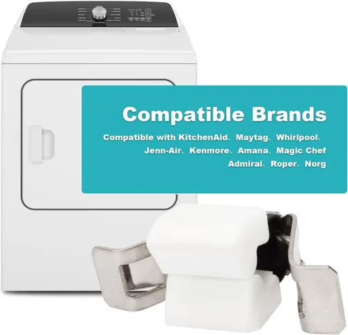 Miniatura 5 de WPW10610880 W10610880 - Reemplazo de cerradura de puerta de secadora para secadoras Whirlpool Maytag, reemplaza W10610880 W10529190 W10696503