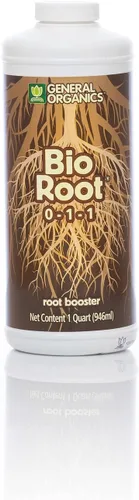 General Hydroponics General Organics BioRoot, alimento vegetal para las raíces, 0-1-1, 1 cuarto de galón.