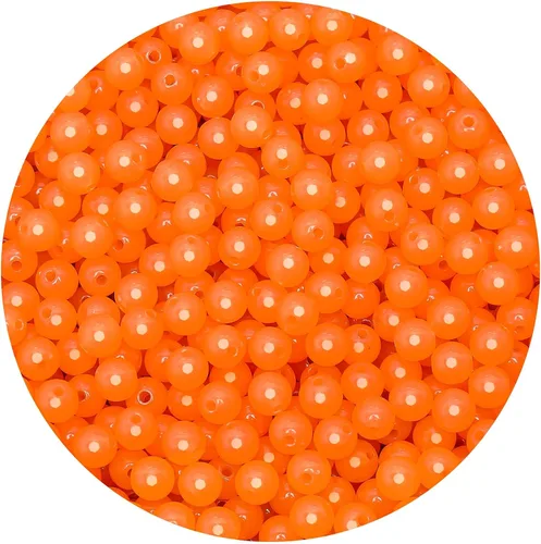 Miniatura 46 de BONNY BOXX 2000 piezas 4 mm cuentas redondas de acrílico de zafiro suave, bolas de plástico de chicle de burbujas, cuentas gruesas de bolas