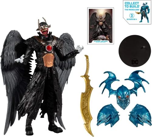 Miniatura 8 de DC Multiverse Batman Who Laughs with Sky Tyrant Wings Figura de acción de 7 pulgadas y piezas de construcción para figura de 'The Merciless