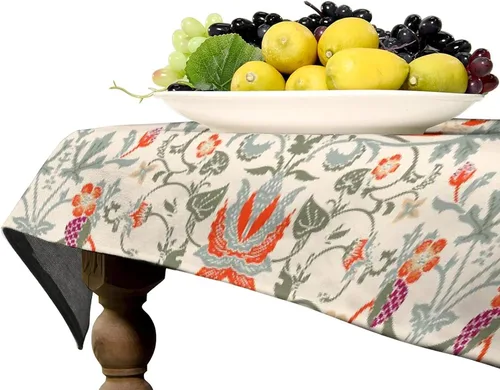 Miniatura 135 de Mantel Floral Retro de Pájaros, Diseño Original Bohemio William Morris Estampado Cubierta de Mesa para Hogar Picnic Fiesta Comedor Cocina William