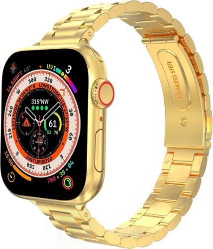 Miniatura 22 de MoKo Banda delgada compatible con Apple Watch Band Ultra3/2/1 49mm/Series 11/10/9/8/7/6/5/4/3/2/1/SE3/SE2/SE 46/45/44/42/41/40/38mm, correa de metal