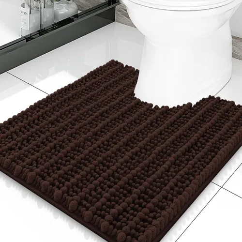 Miniatura 67 de Smiry Alfombras de Baño 24x16 pulgadas, Alfombras de Baño de Chenilla Extra Suaves y Absorbentes, Respaldo de Goma Antideslizante, Lavable a Máquina